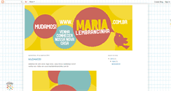 Desktop Screenshot of marialembrancinha.blogspot.com