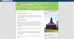 Desktop Screenshot of nomadihandbook.blogspot.com