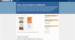 Desktop Screenshot of caosysincronicidad.blogspot.com