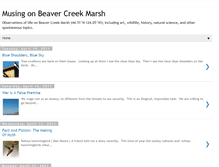 Tablet Screenshot of beavercreekmarsh.blogspot.com