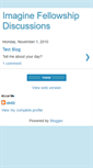 Mobile Screenshot of imaginefellowship.blogspot.com