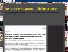 Tablet Screenshot of insuranceinsurancelifeinsurance.blogspot.com