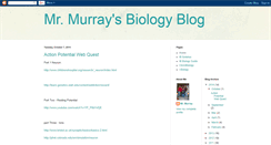 Desktop Screenshot of murraysbiologyblog.blogspot.com