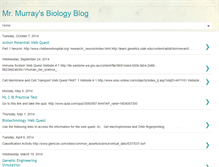 Tablet Screenshot of murraysbiologyblog.blogspot.com