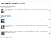 Tablet Screenshot of jovenesenfermerasenaccion.blogspot.com