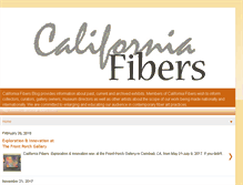 Tablet Screenshot of californiafibers.blogspot.com