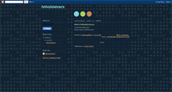 Desktop Screenshot of hhholsteiners.blogspot.com