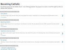Tablet Screenshot of becomingcatholic.blogspot.com