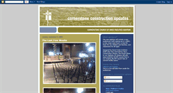 Desktop Screenshot of cornerstoneconstructionupdates.blogspot.com