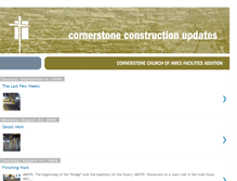Tablet Screenshot of cornerstoneconstructionupdates.blogspot.com