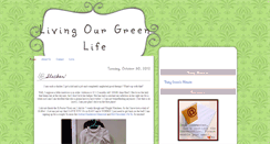 Desktop Screenshot of livingourgreenlife.blogspot.com