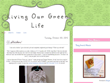 Tablet Screenshot of livingourgreenlife.blogspot.com