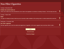 Tablet Screenshot of non-filter-cigarettes.blogspot.com