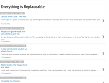 Tablet Screenshot of everythingisreplaceable.blogspot.com