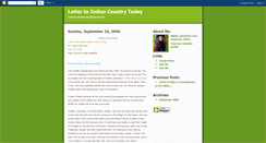 Desktop Screenshot of indiancountryletter.blogspot.com