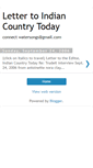 Mobile Screenshot of indiancountryletter.blogspot.com