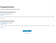 Tablet Screenshot of easyautomoney.blogspot.com