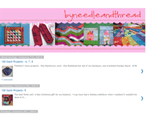 Tablet Screenshot of byneedleandthread.blogspot.com