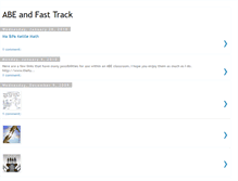 Tablet Screenshot of abeandfasttrack.blogspot.com