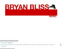 Tablet Screenshot of bryanbliss.blogspot.com