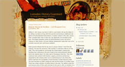 Desktop Screenshot of lumsdenhistoryexamined.blogspot.com