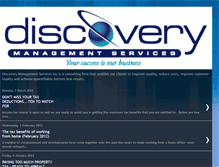 Tablet Screenshot of discoverymanagementservices.blogspot.com