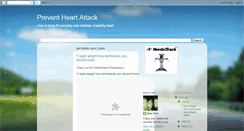 Desktop Screenshot of preventtheheartattack.blogspot.com