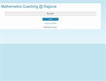 Tablet Screenshot of coachingrajpura.blogspot.com