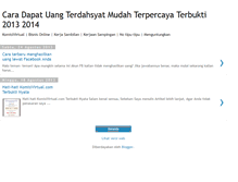 Tablet Screenshot of bisnisdahsyat13.blogspot.com