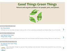 Tablet Screenshot of goodthingsgreenthings.blogspot.com