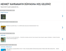 Tablet Screenshot of mehmetkahraman.blogspot.com