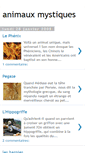 Mobile Screenshot of animaux-mystiques.blogspot.com
