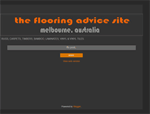 Tablet Screenshot of flooringadviceblog.blogspot.com