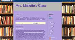 Desktop Screenshot of mrsmallette.blogspot.com