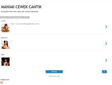 Tablet Screenshot of maniakcewekcantik.blogspot.com