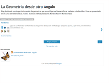 Tablet Screenshot of lageometriadesdeotroangulo.blogspot.com