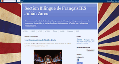 Desktop Screenshot of julianzarcosectionbilingue.blogspot.com