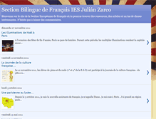 Tablet Screenshot of julianzarcosectionbilingue.blogspot.com