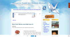 Desktop Screenshot of kumpulantugasekonomi.blogspot.com