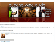 Tablet Screenshot of eugenewineguide.blogspot.com