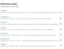 Tablet Screenshot of definitionsdaily.blogspot.com