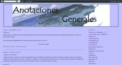 Desktop Screenshot of anotaciones-generales.blogspot.com