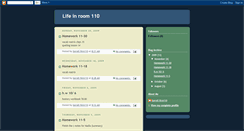 Desktop Screenshot of lifeinroom110.blogspot.com