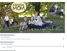 Tablet Screenshot of everydaymomlife.blogspot.com