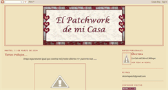 Desktop Screenshot of elpatchworkdemicasa.blogspot.com