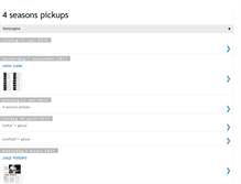 Tablet Screenshot of 4seasonspickups.blogspot.com