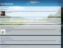 Tablet Screenshot of dedeurpost.blogspot.com