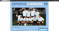 Desktop Screenshot of deportivochoroni.blogspot.com