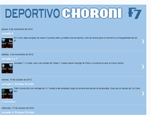 Tablet Screenshot of deportivochoroni.blogspot.com