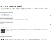 Tablet Screenshot of elvientoseolvido.blogspot.com